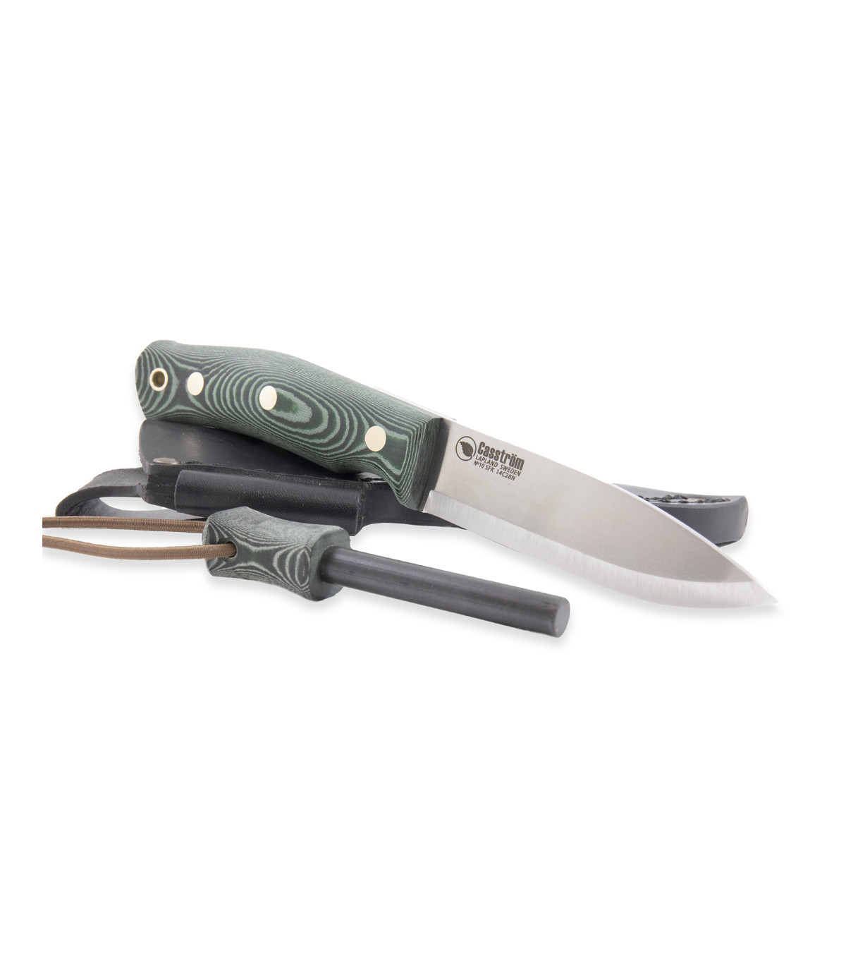 Casstrom No.10 Swedish Forest Knive Micarta Stainless Steel w Firesteel