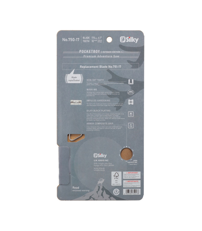 Silky Saw Pocketboy Outback Edition 170-10