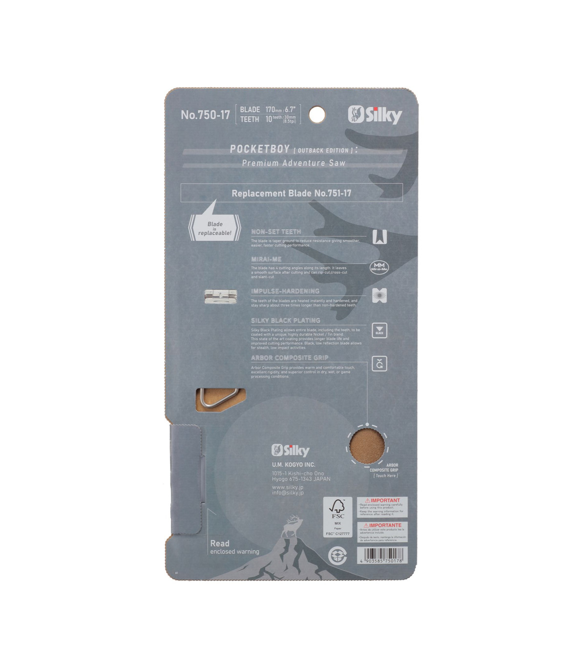 Silky Saw Pocketboy Outback Edition 170-10