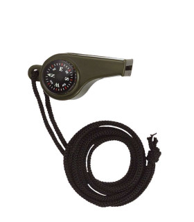 ROTHCO SUPER WHISTLE WITH COMPASS & THERMOMETER