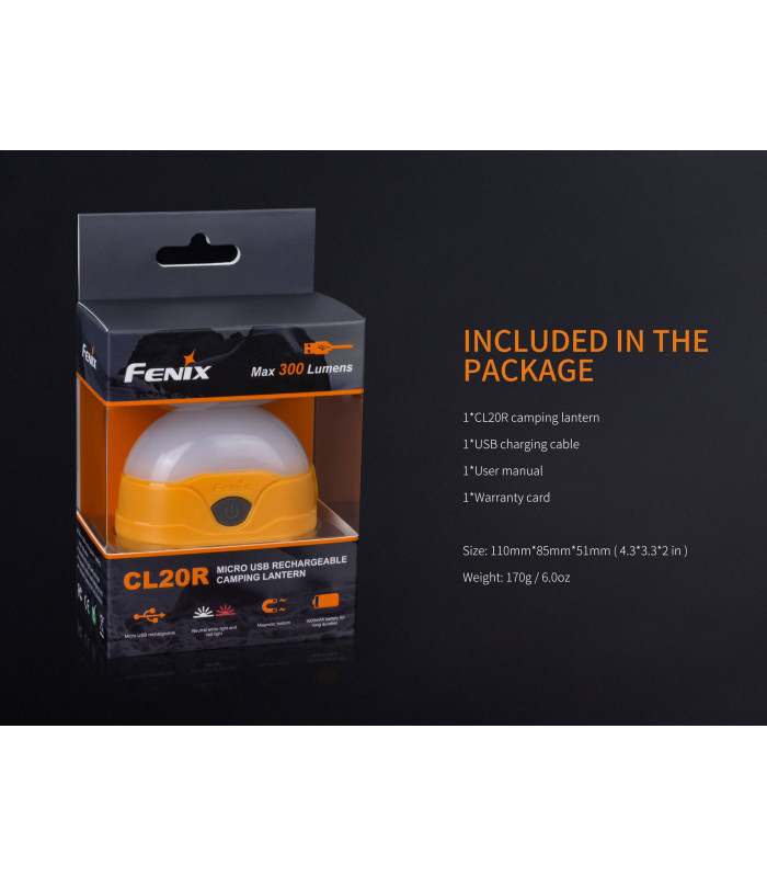 Φακός Fenix CL20R Επαναφορτιζόμενος με USB
