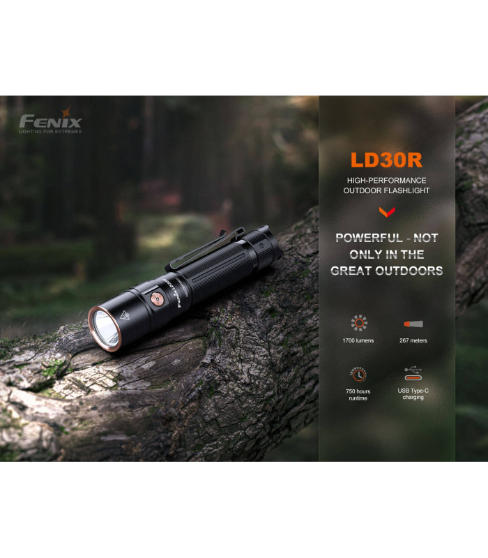 Φακός Fenix LD30R Επαναφορτιζόμενος με USB