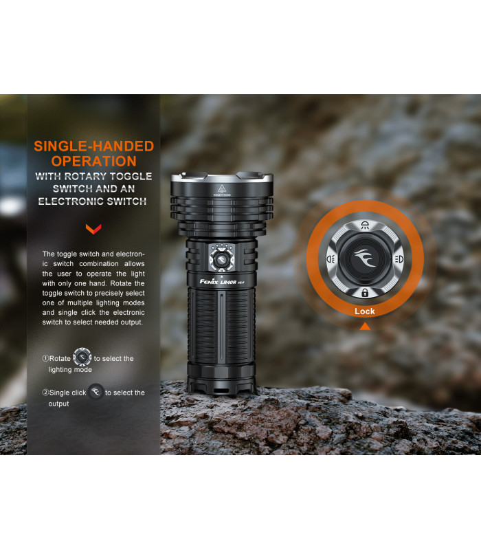 Φακός Fenix LR40R V2.0 Επαναφορτιζόμενος με USB