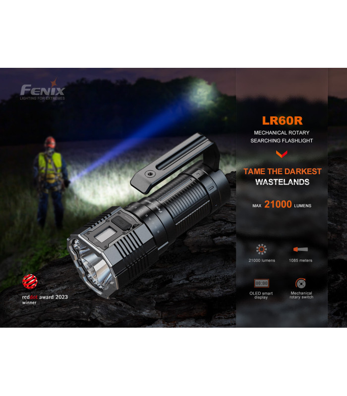 Φακός Fenix LR60R Επαναφορτιζόμενος με USB
