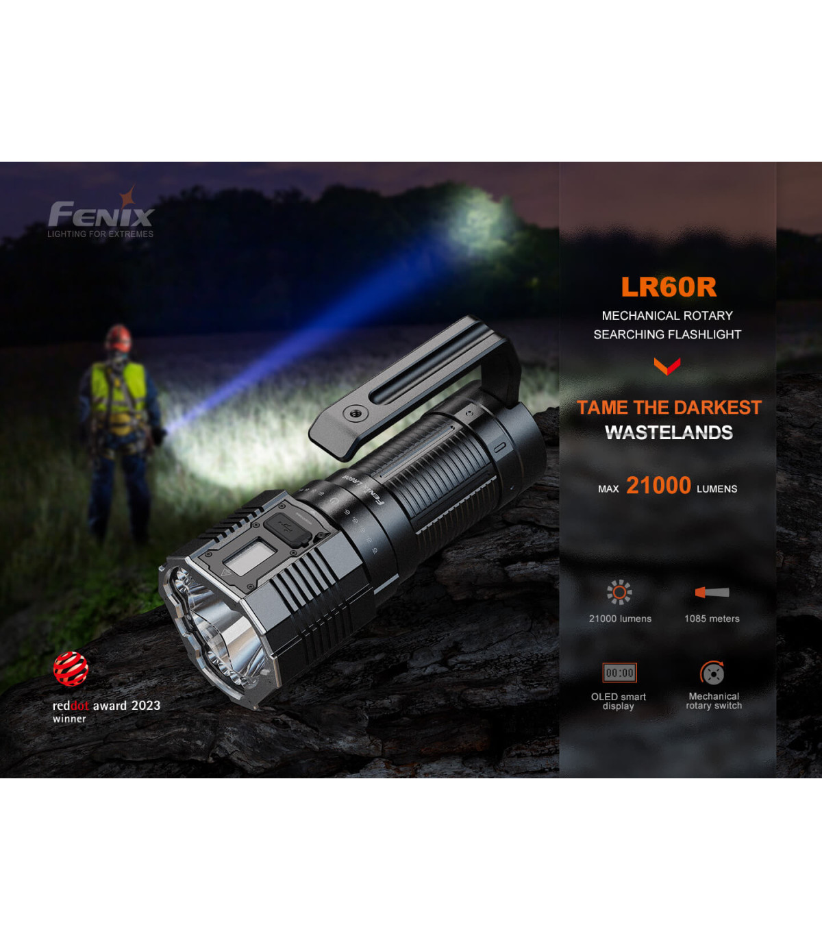 Φακός Fenix LR60R Επαναφορτιζόμενος με USB