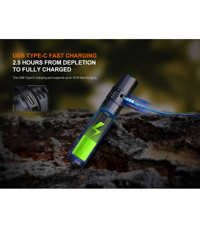 Φακός Fenix PD36R V2.0 Επαναφορτιζόμενος με USB