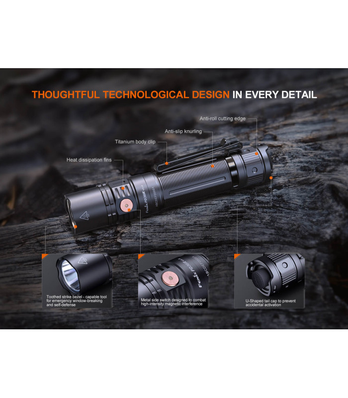 Φακός Fenix PD36R V2.0 Επαναφορτιζόμενος με USB
