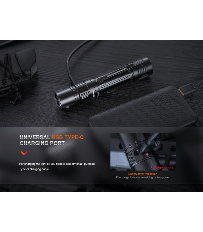 Φακός Fenix PD36R Pro Επαναφορτιζόμενος με USB
