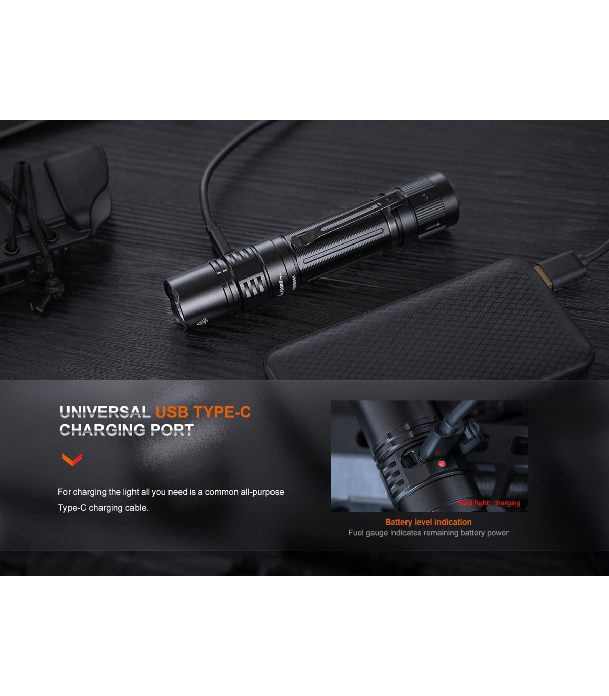 Φακός Fenix PD36R Pro Επαναφορτιζόμενος με USB