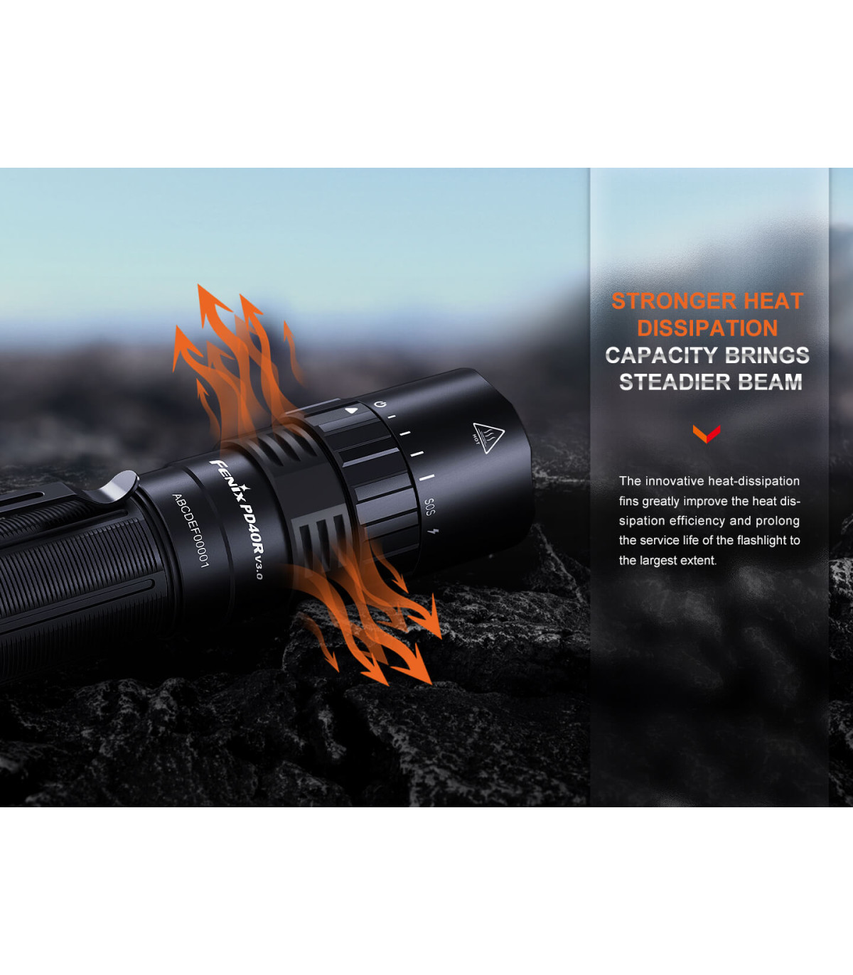 Φακός Fenix PD40R V3.0 Επαναφορτιζόμενος με USB