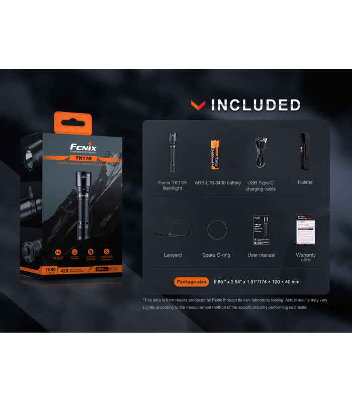 Φακός Fenix TK11R Επαναφορτιζόμενος με USB