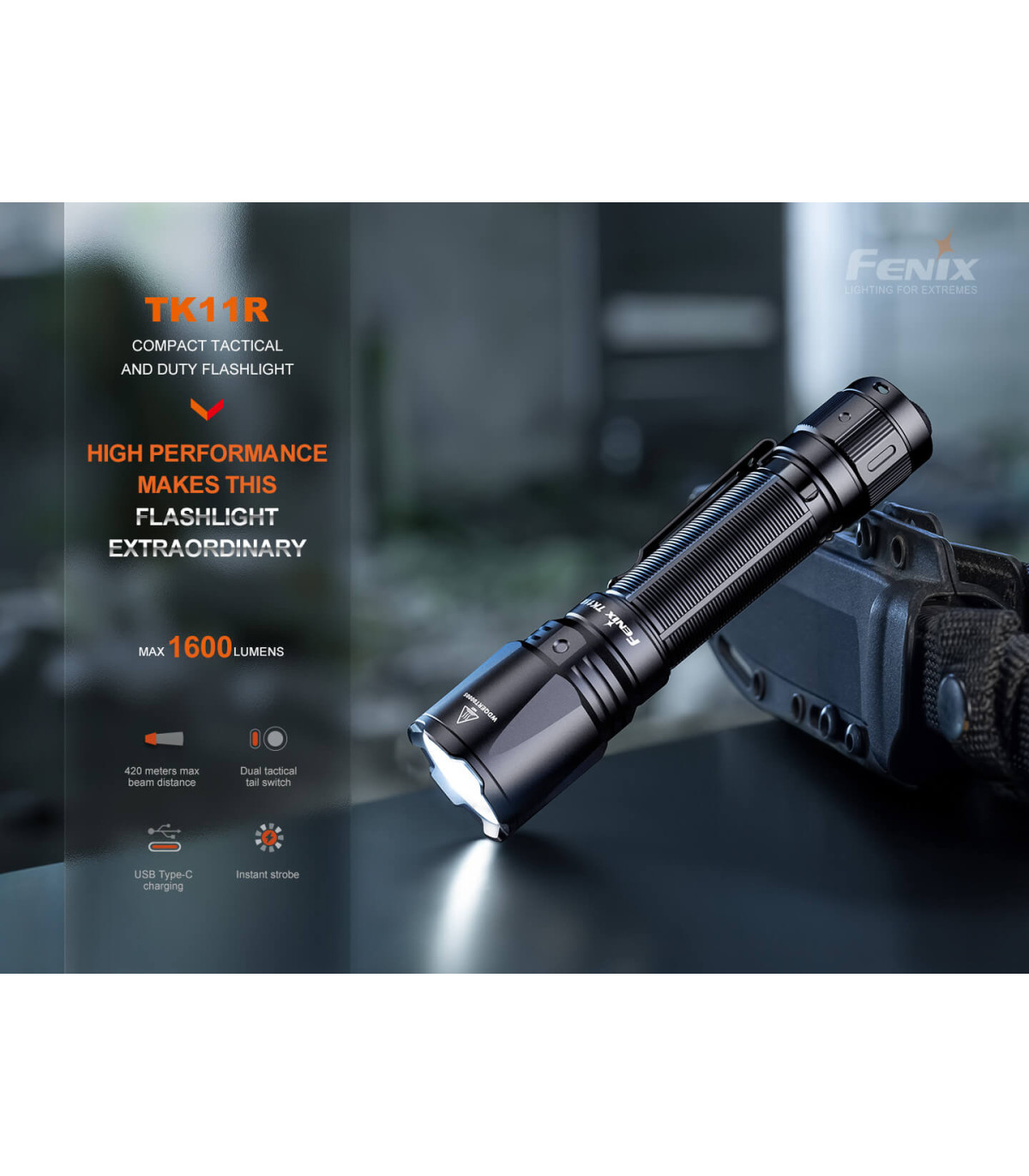 Φακός Fenix TK11R Επαναφορτιζόμενος με USB