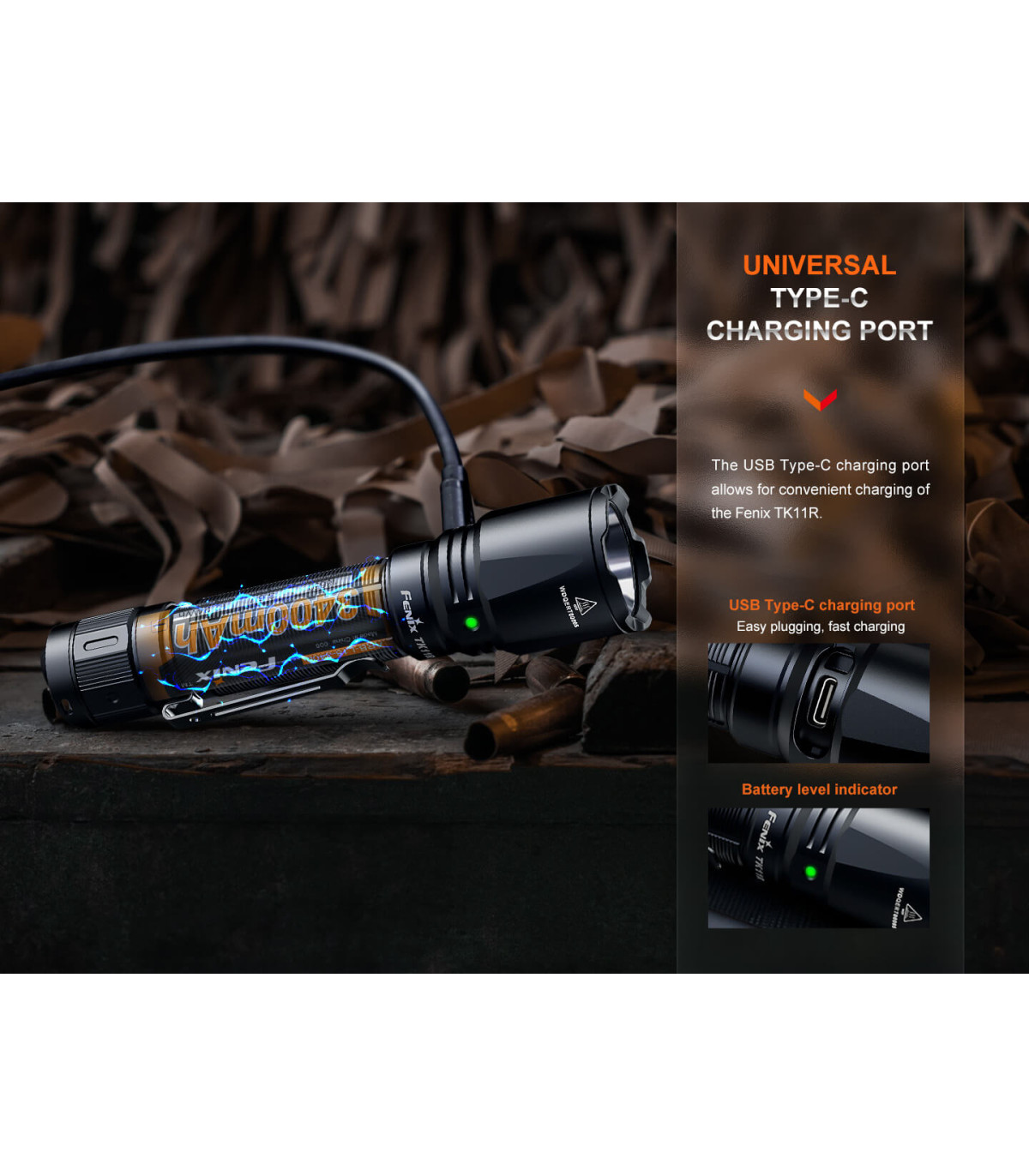 Φακός Fenix TK11R Επαναφορτιζόμενος με USB