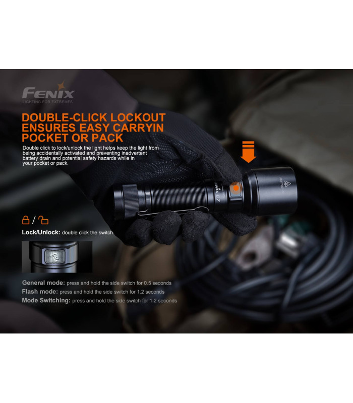 Φακός Fenix C7 Επαναφορτιζόμενος Με USB