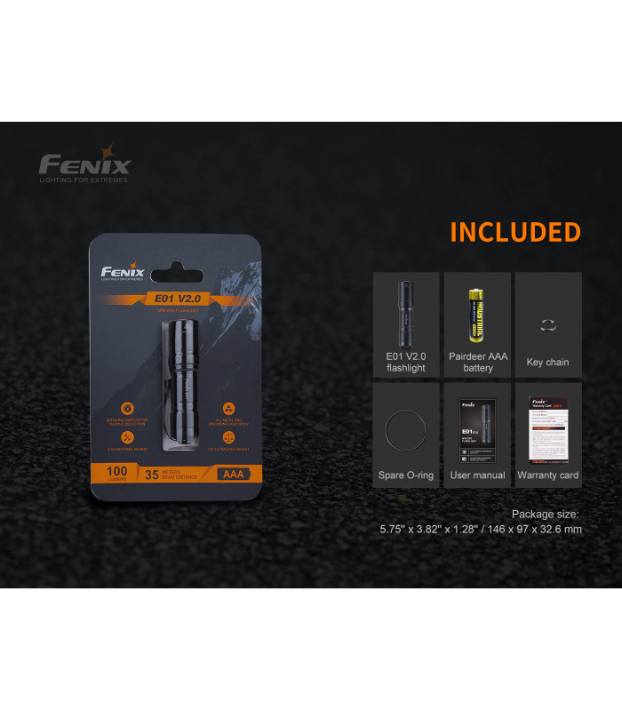 Φακός Fenix E01 V2.0