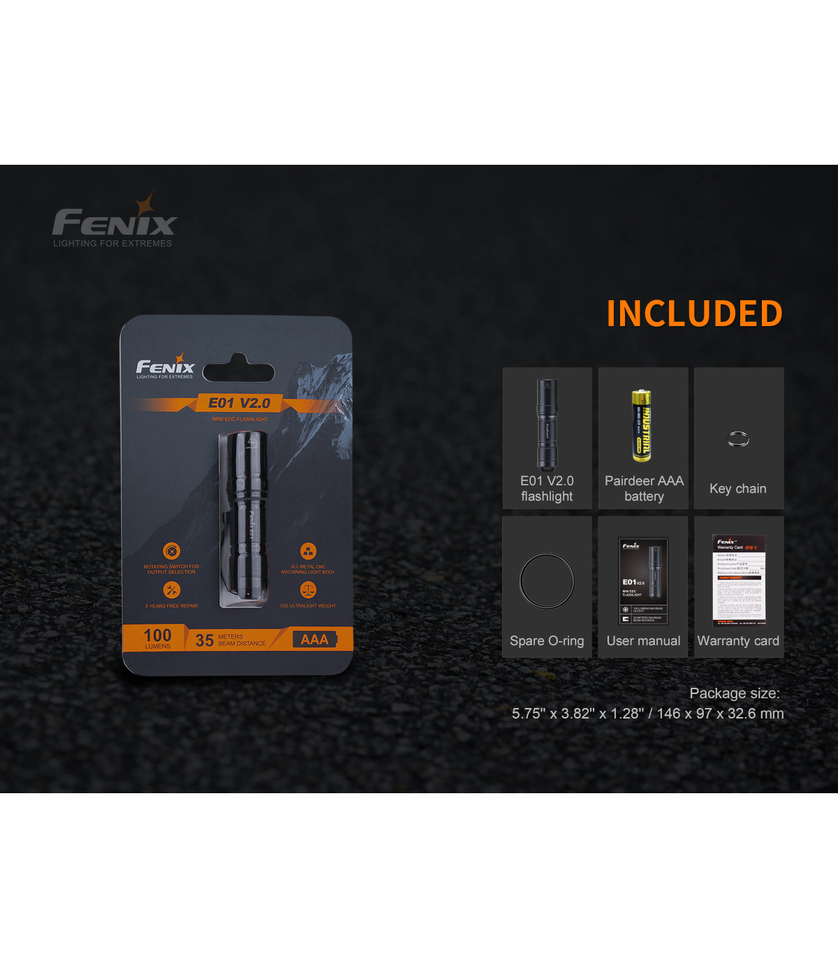 Φακός Fenix E01 V2.0