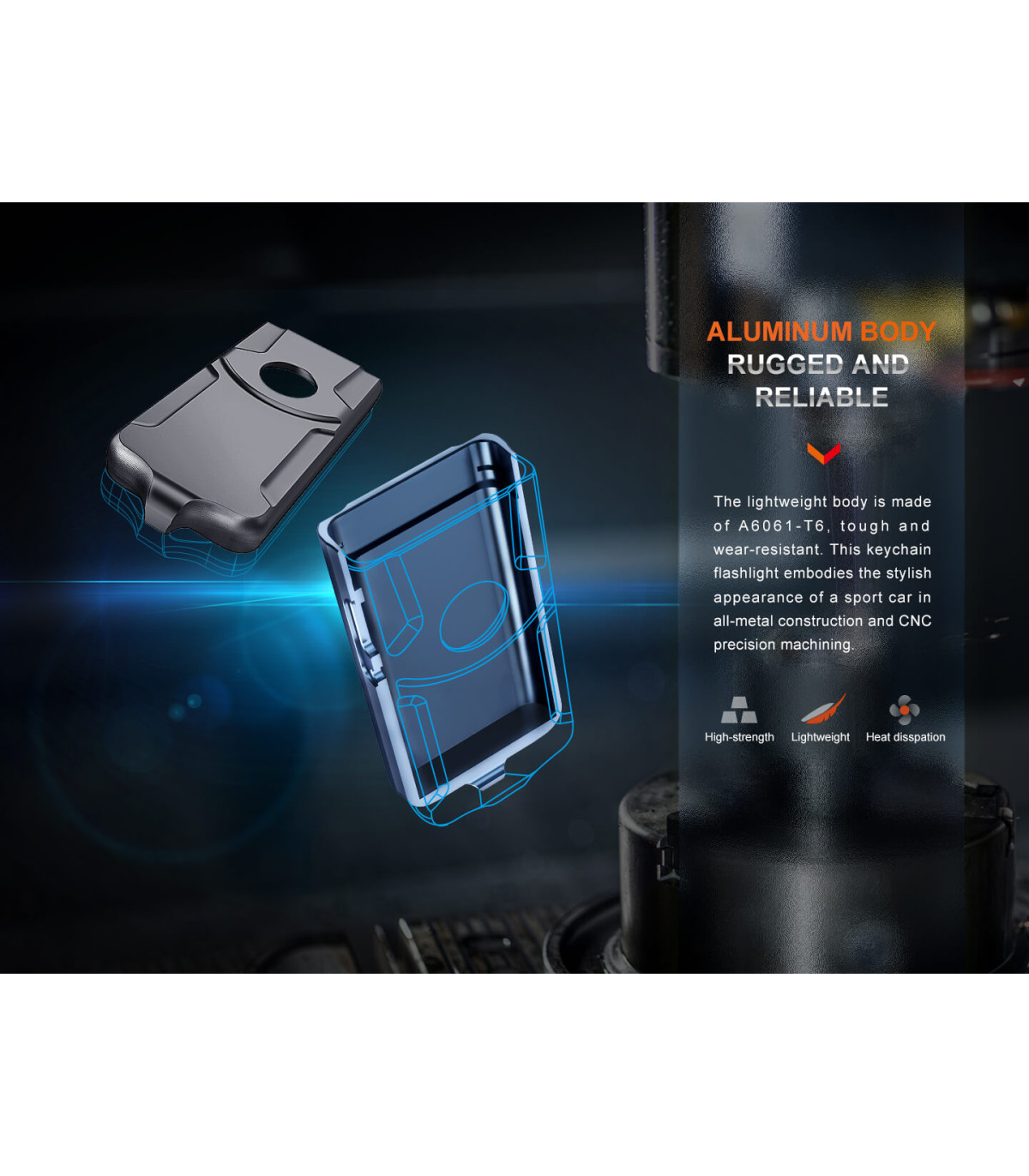 Φακός Fenix E03R V2.0 Επαναφορτιζόμενος Με USB