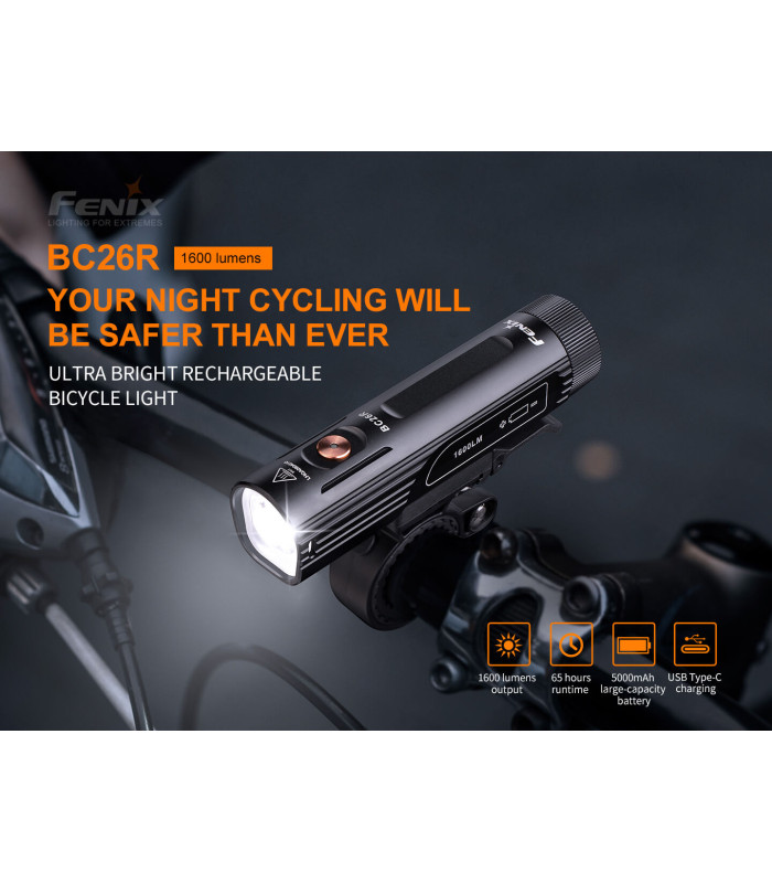 Φακός ποδηλάτου Fenix BC26R Επαναφορτιζόμενος με USB