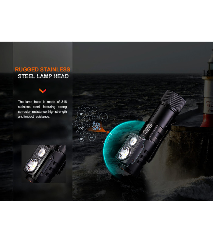Φακός Κεφαλής Fenix HM71R Επαναφορτιζόμενος με USB