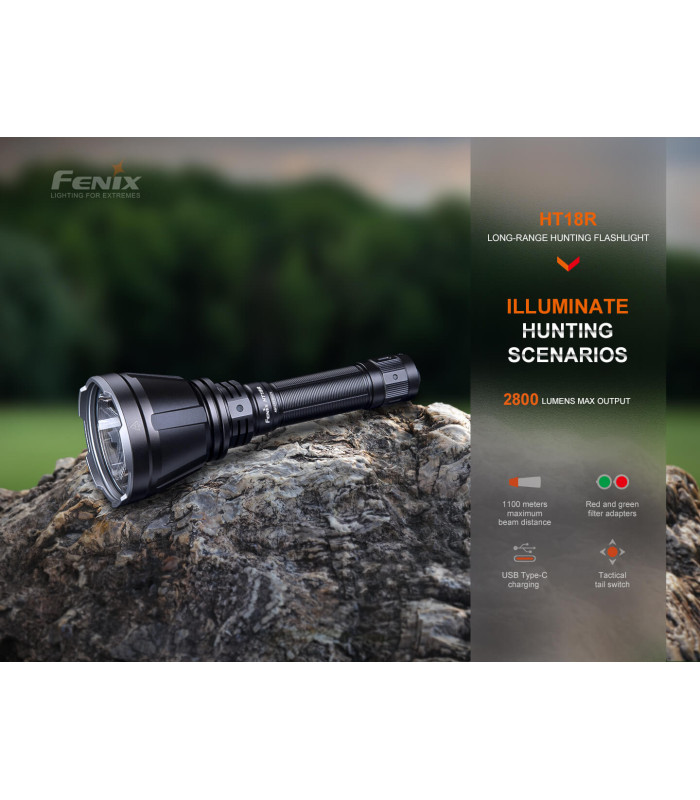 Φακός Fenix HT18R Επαναφορτιζόμενος με USB