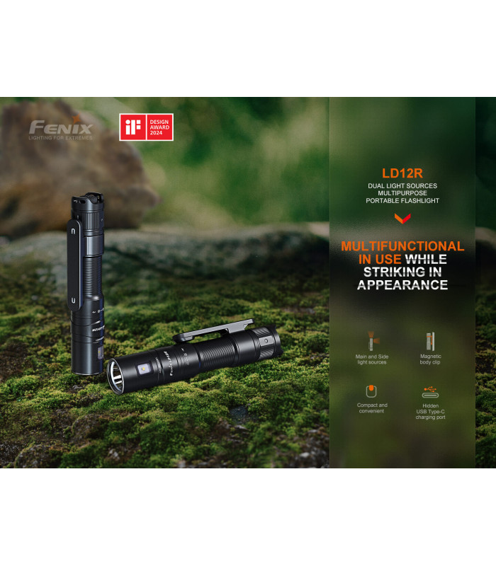 Φακός Fenix LD12R Επαναφορτιζόμενος με USB