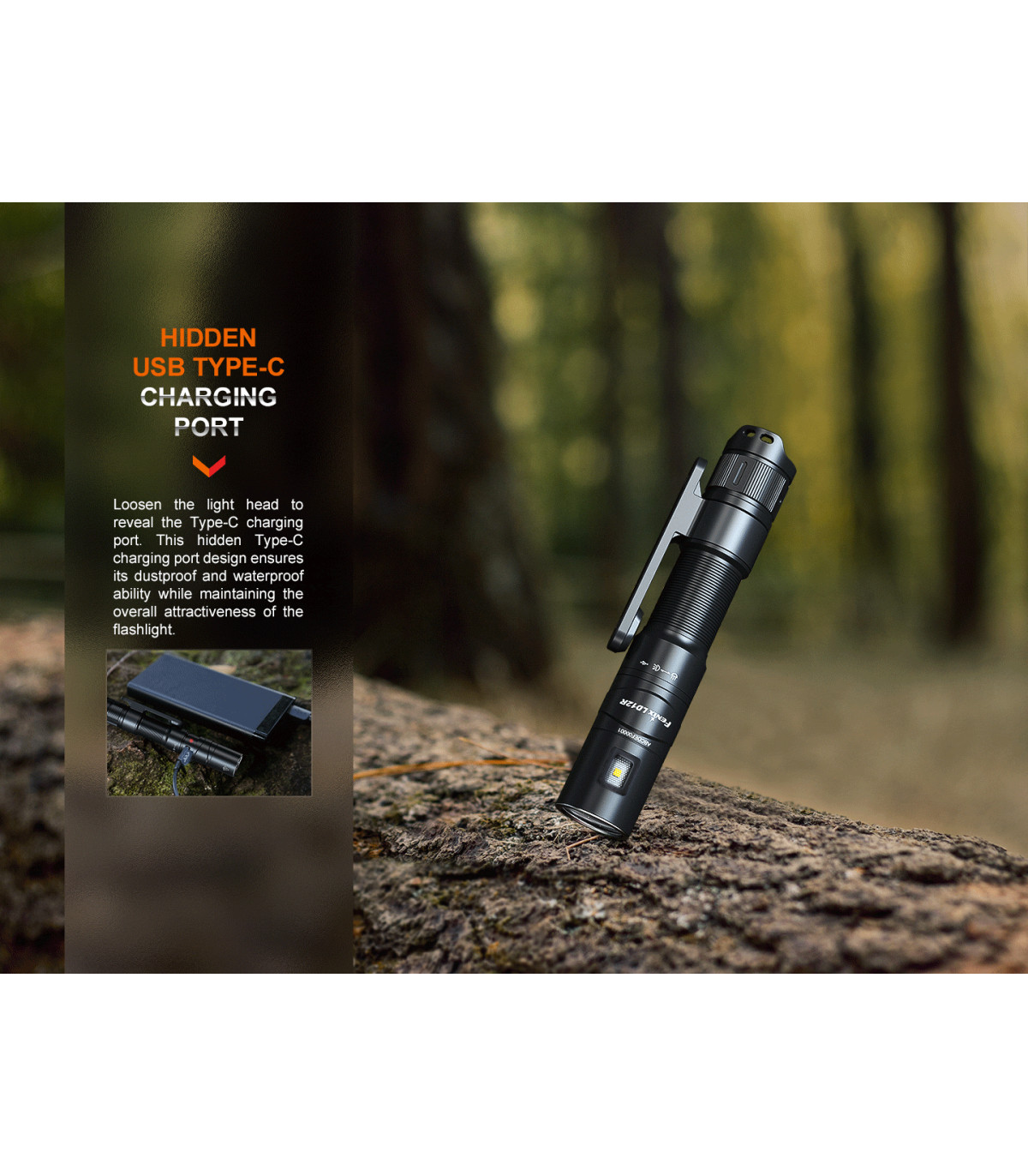 Φακός Fenix LD12R Επαναφορτιζόμενος με USB