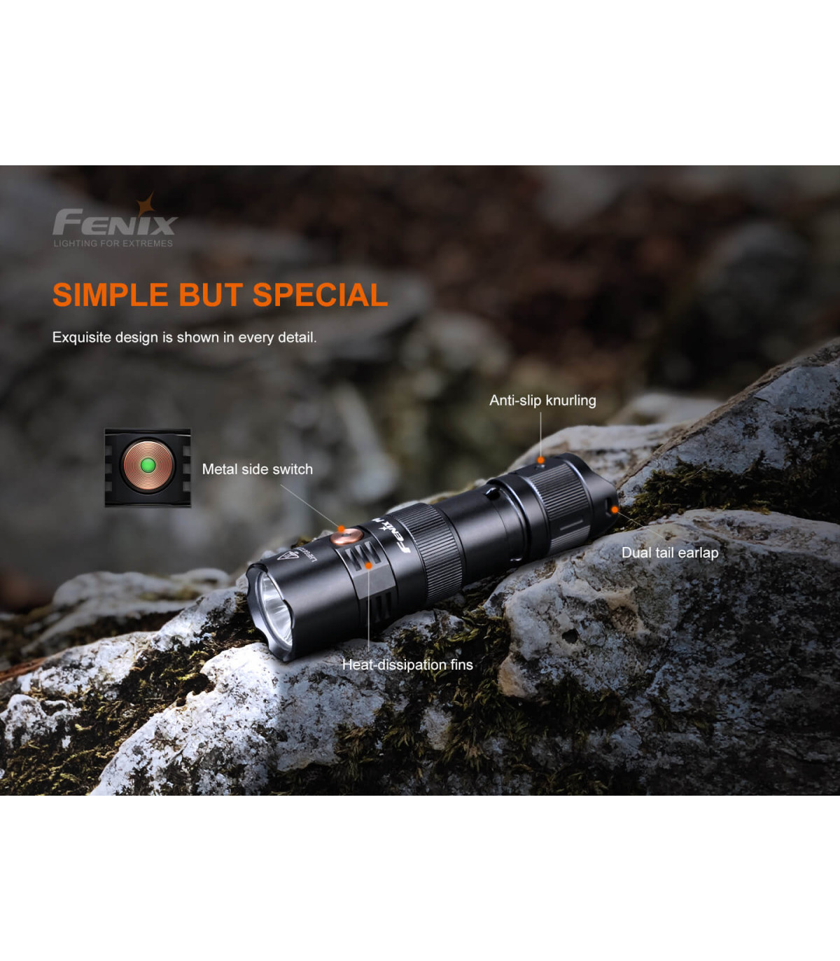 Φακός Fenix PD25R Επαναφορτιζόμενος με USB
