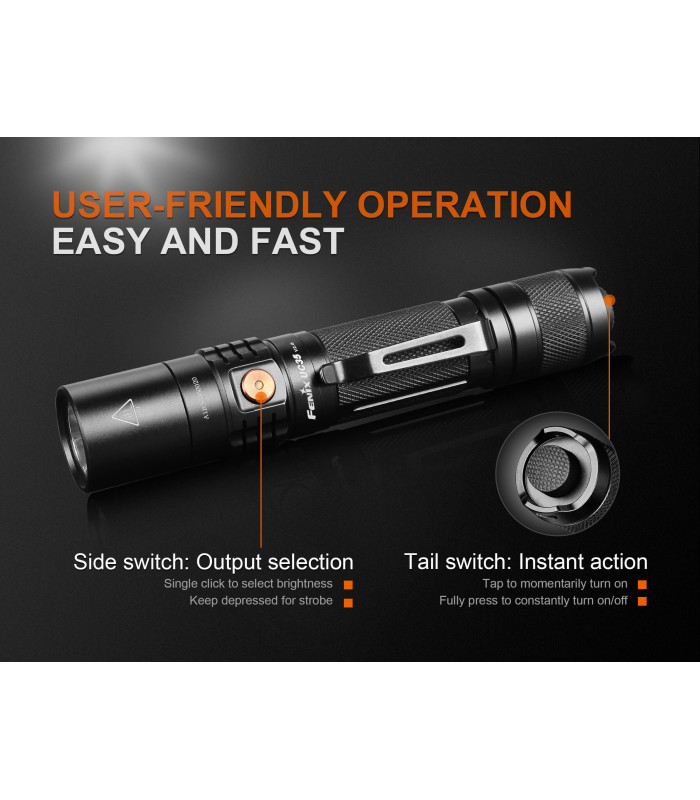 Φακός Fenix UC35 V2.0 Επαναφορτιζόμενος με USB