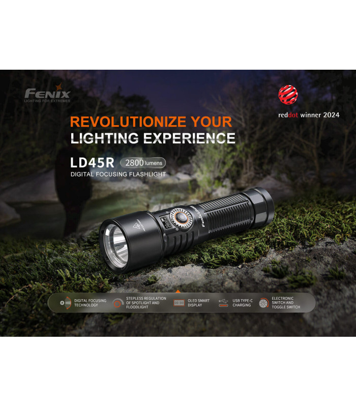Φακός Fenix LD45R Επαναφορτιζόμενος με USB