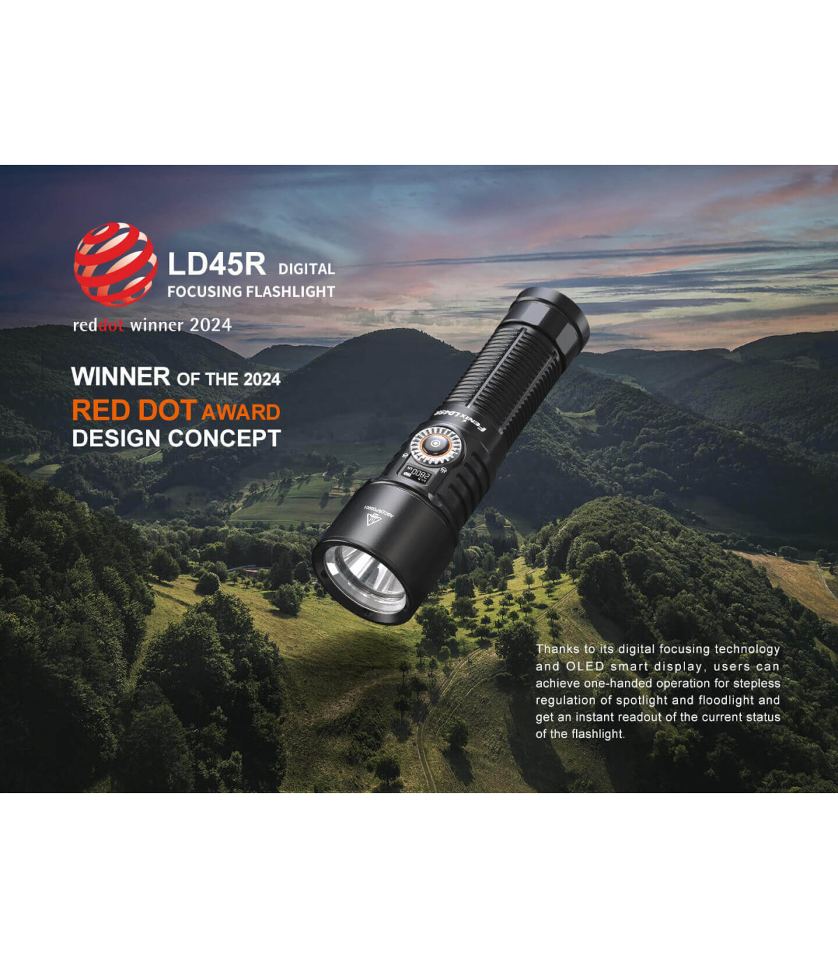 Φακός Fenix LD45R Επαναφορτιζόμενος με USB