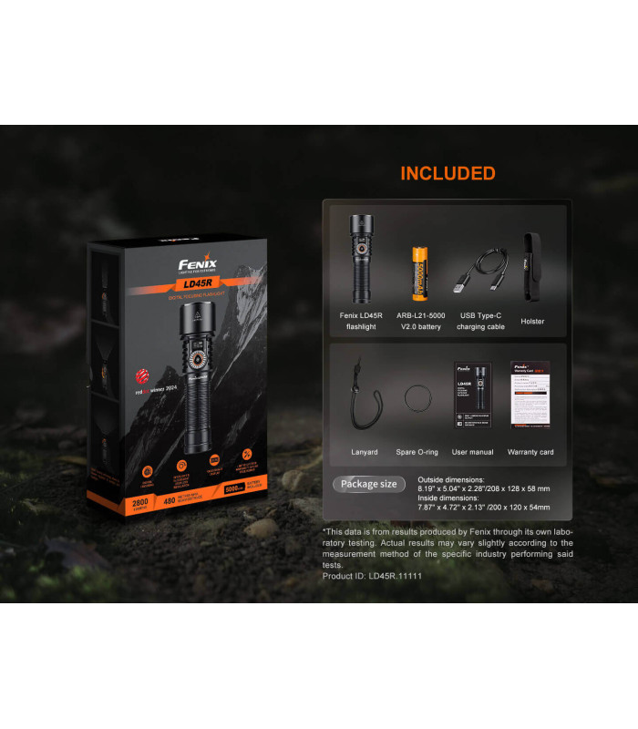 Φακός Fenix LD45R Επαναφορτιζόμενος με USB