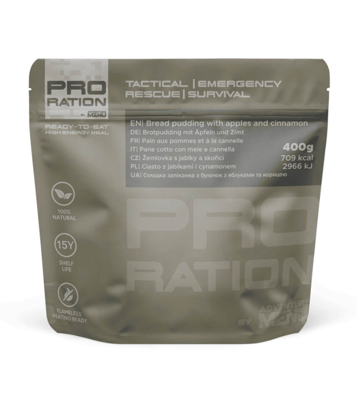 Pro Ration Bread Pudding With Apples And Cinnamon MRE Λήξη σε 15 Ετη
