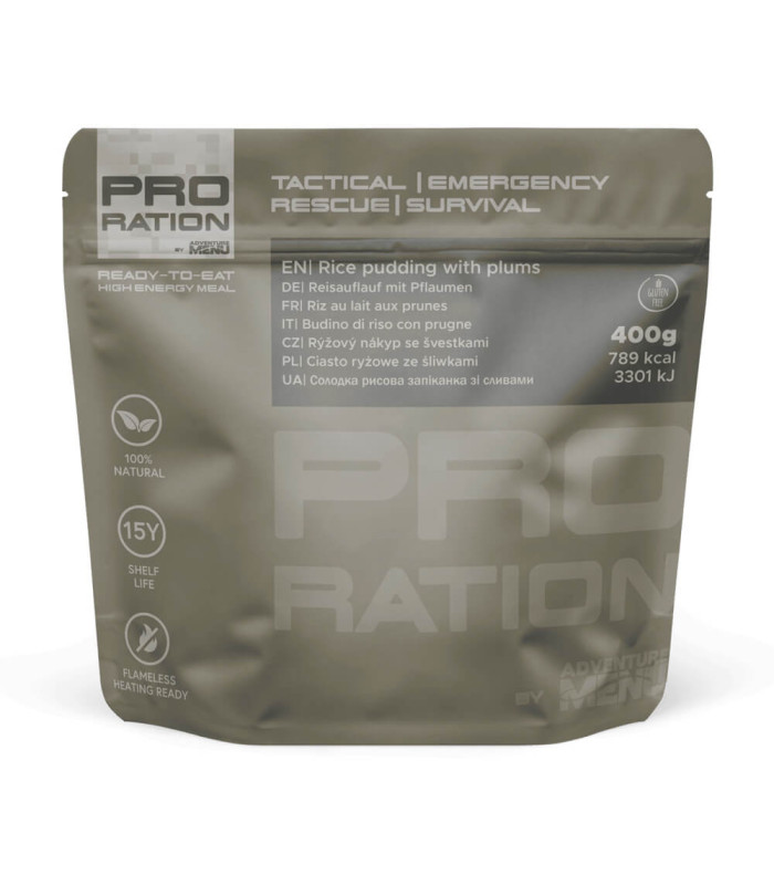 Pro Ration Rice Pudding With Plums MRE Λήξη σε 15 Ετη