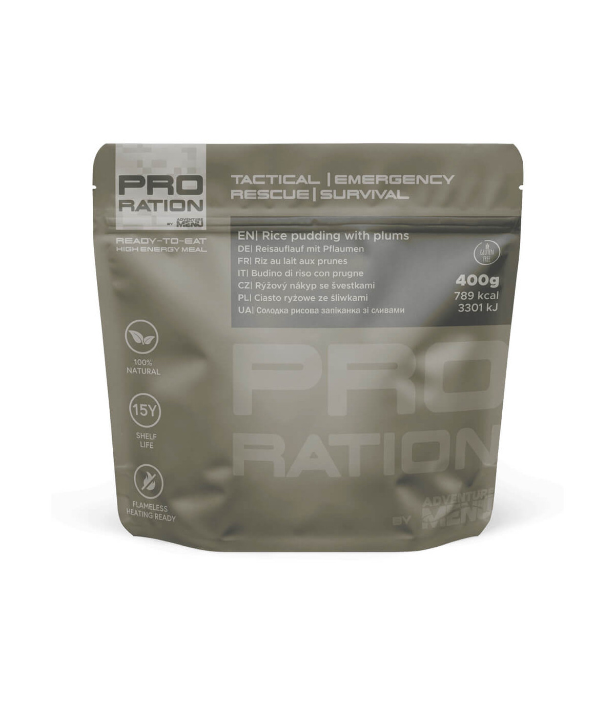 Pro Ration Rice Pudding With Plums MRE Λήξη σε 15 Ετη