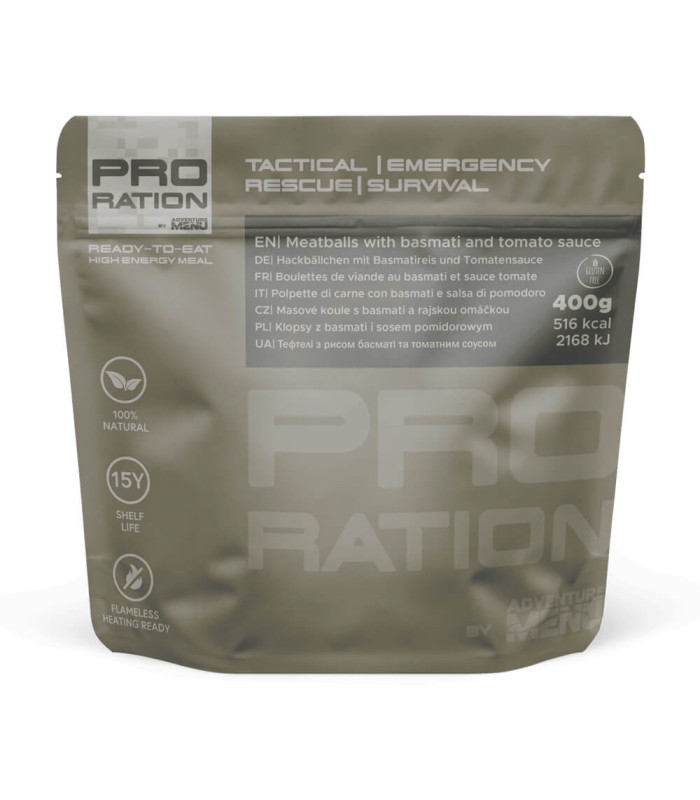 Pro Ration Meatballs With Basmati And Tomato Sauce Λήξη σε 15 Ετη
