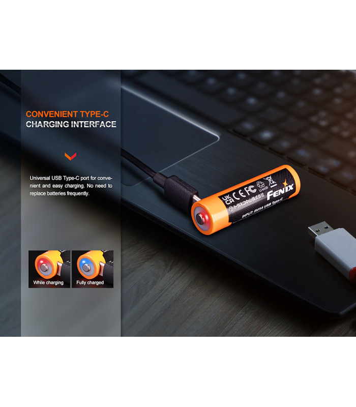 Μπαταρία Fenix ARB-L14-2200U Επαναφορτιζόμενη USB 2200mAh