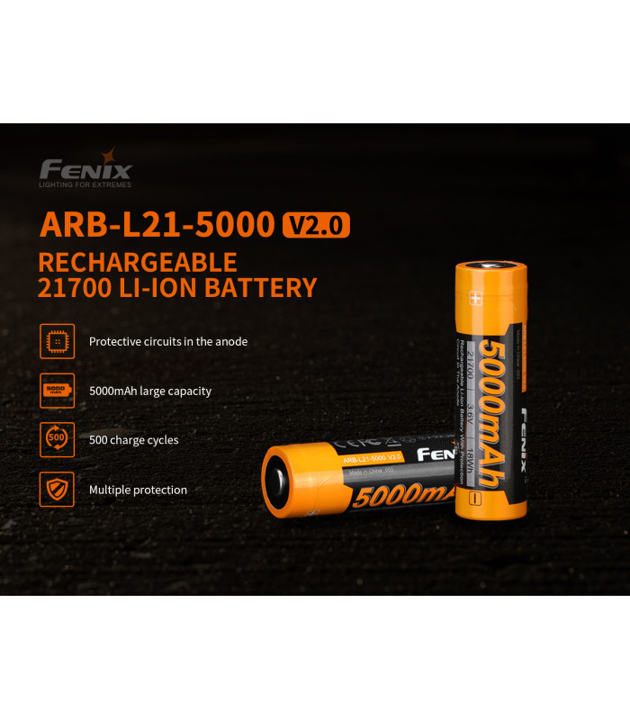 Μπαταρία Fenix ARB-L21-5000 V2 Επαναφορτιζόμενη 5000mAh