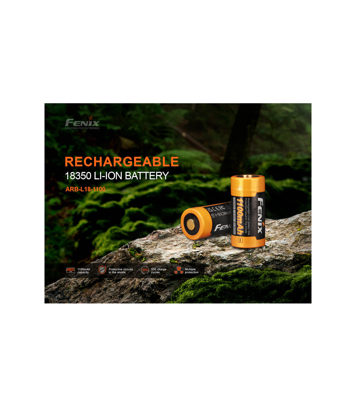 Μπαταρία Fenix ARB-L18-1100 Επαναφορτιζόμενη 1100mAh