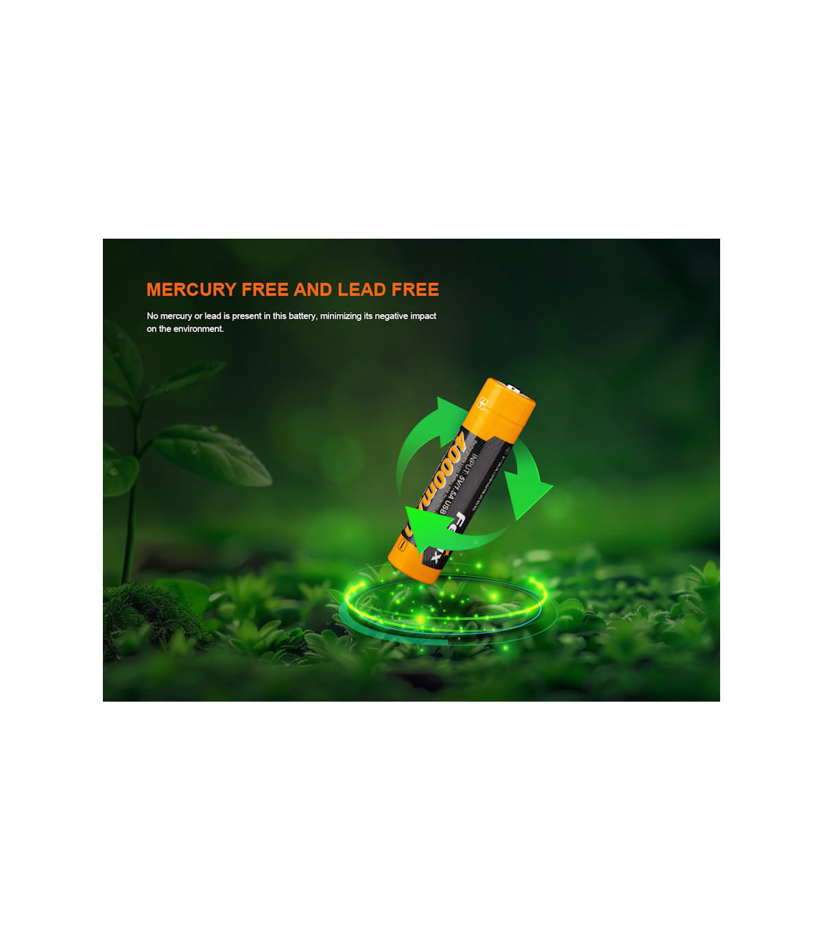 Μπαταρία Fenix ARB-L18-4000U Επαναφορτιζόμενη USB 4000mAh