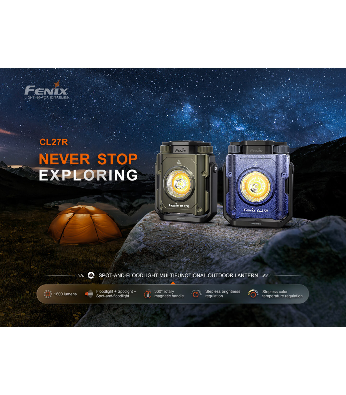 Φακός Fenix CL27R Επαναφορτιζόμενος με USB