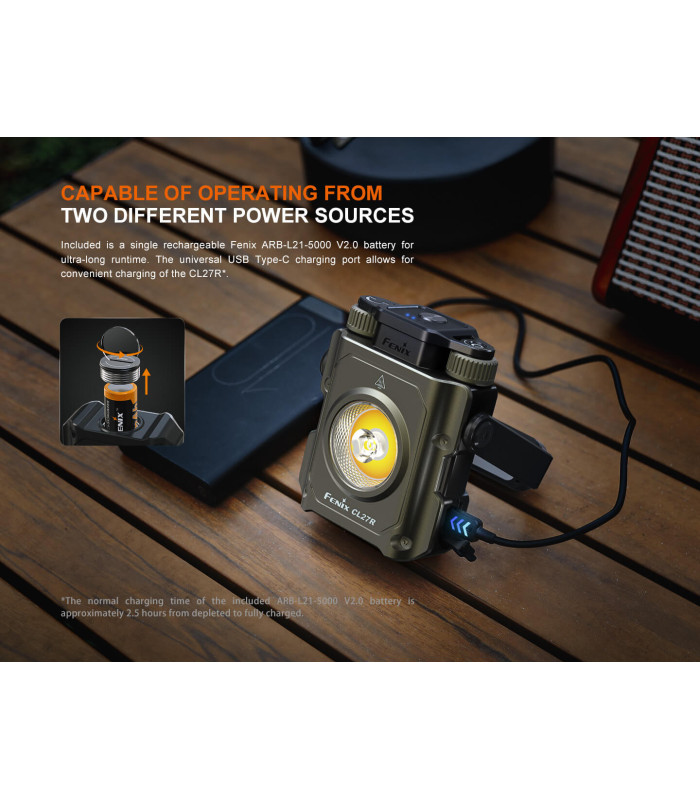 Φακός Fenix CL27R Επαναφορτιζόμενος με USB