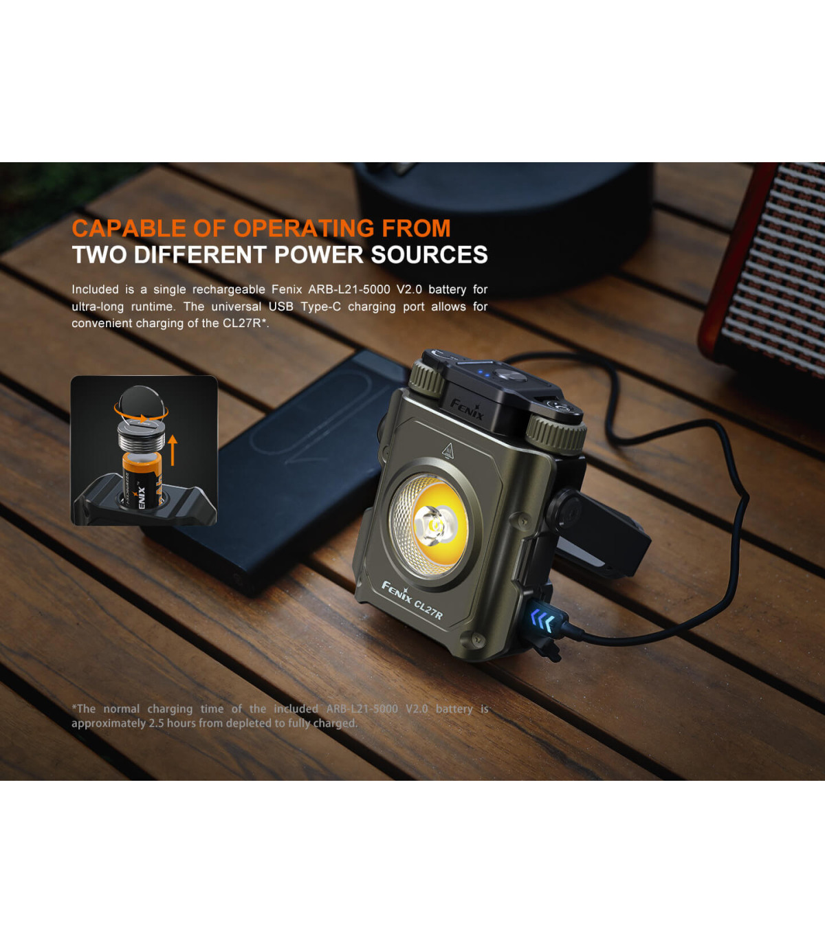 Φακός Fenix CL27R Επαναφορτιζόμενος με USB