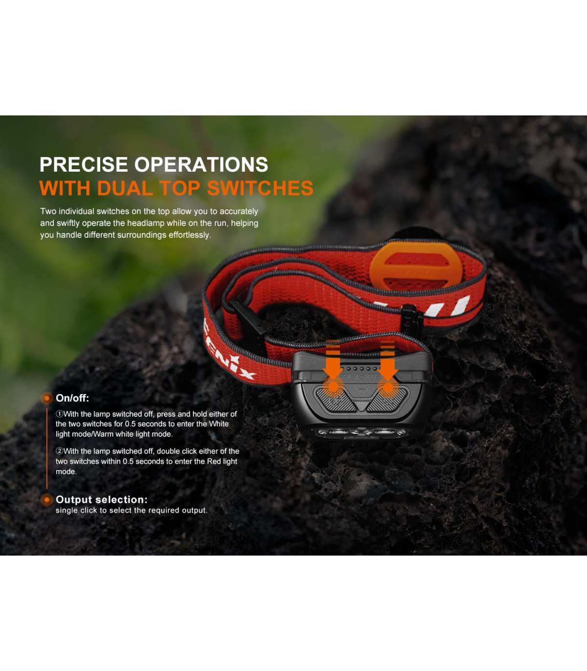 Φακός Κεφαλής Fenix HL18R-T V2.0 Επαναφορτιζόμενος με USB