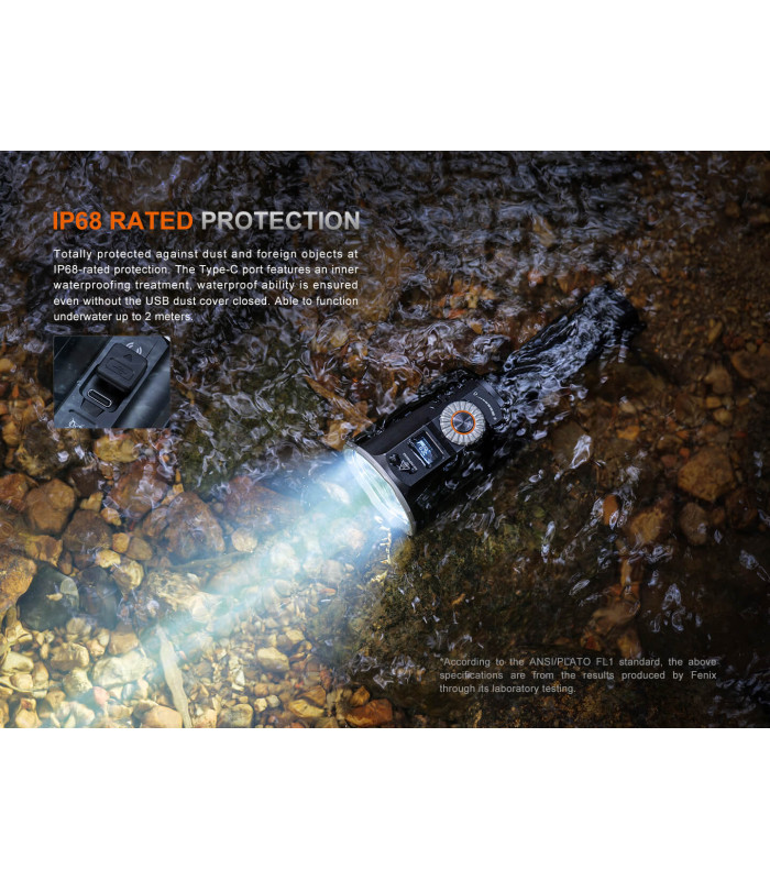 Φακός Laser Fenix LR36R Επαναφορτιζόμενος με USB