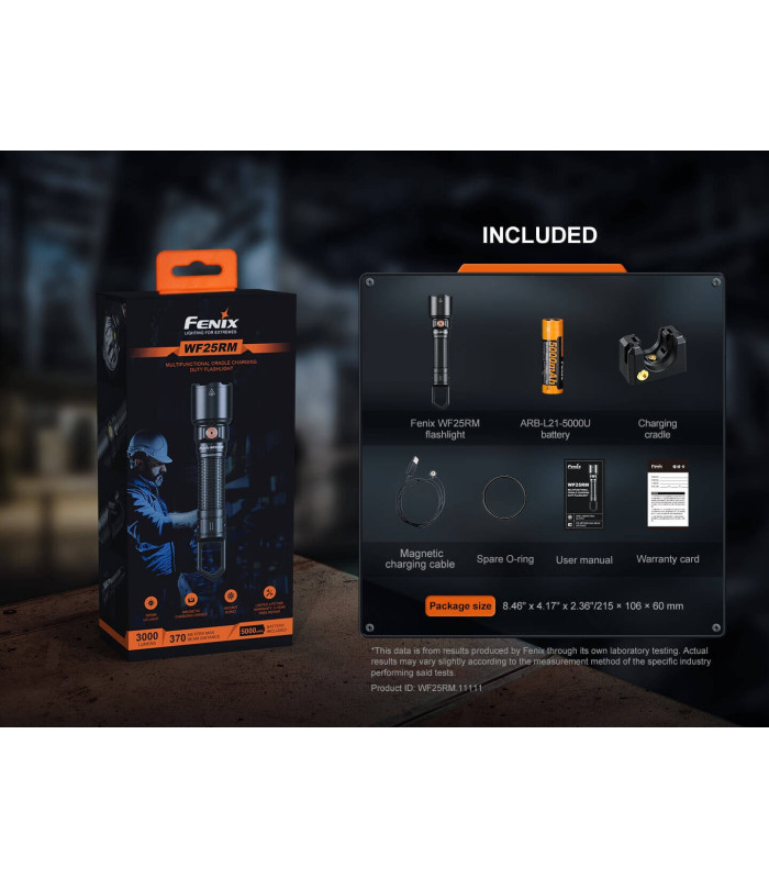 Φακός Fenix WF25RM Επαναφορτιζόμενος με USB