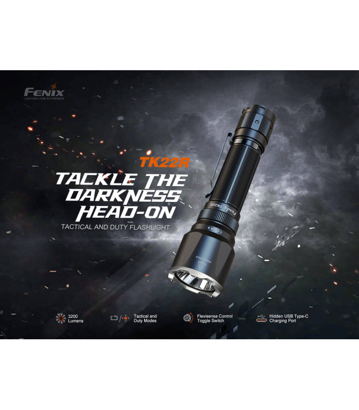 Φακός Fenix TK22R Επαναφορτιζόμενος με USB
