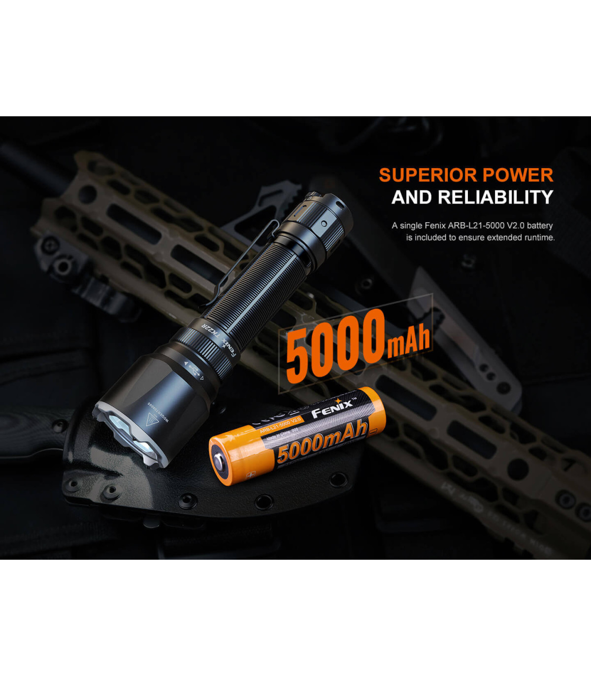 Φακός Fenix TK22R Επαναφορτιζόμενος με USB