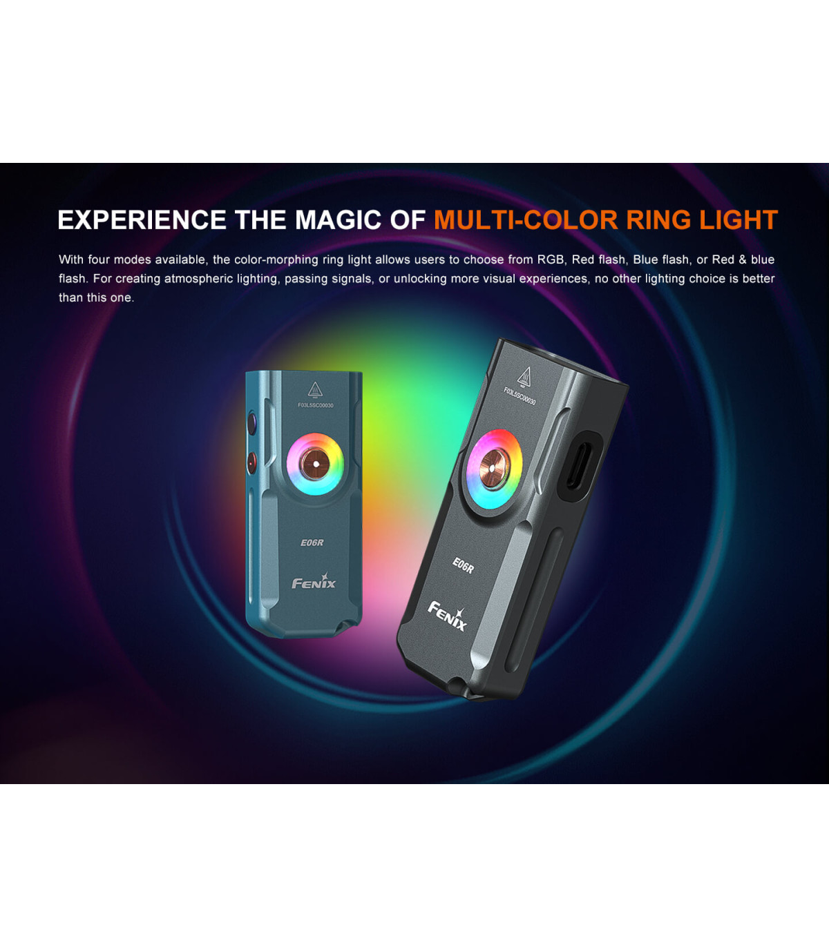 Φακός Fenix E06R Επαναφορτιζόμενος Με USB