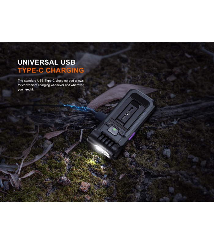Φακός Fenix SW05R-UV Επαναφορτιζόμενος Με USB