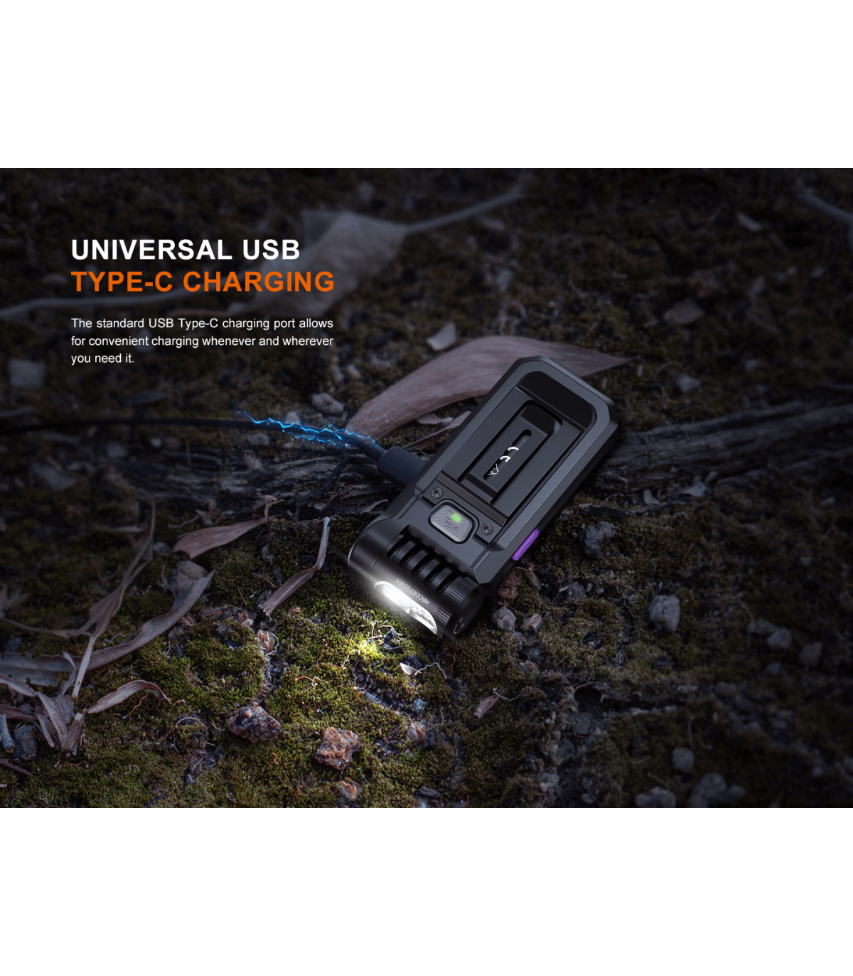 Φακός Fenix SW05R-UV Επαναφορτιζόμενος Με USB